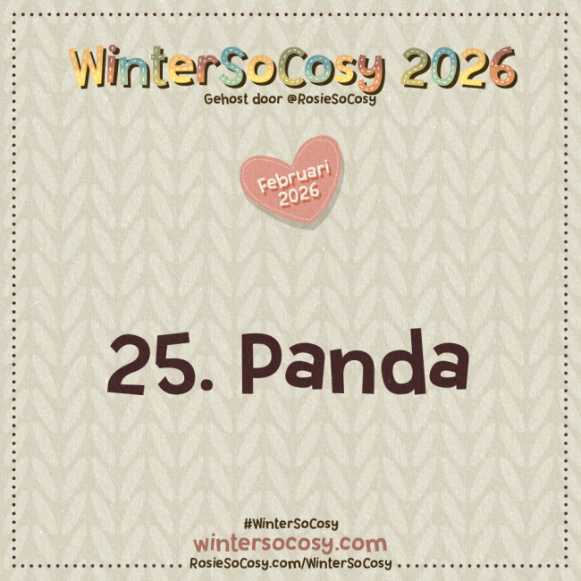 WinterSoCosy 2026 Februari Dag 25: Panda