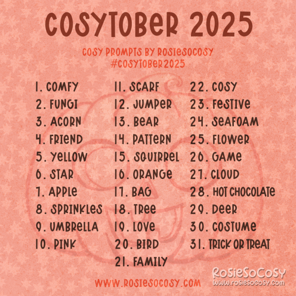  COSYTOBER 2025! Cosy art prompts for October!