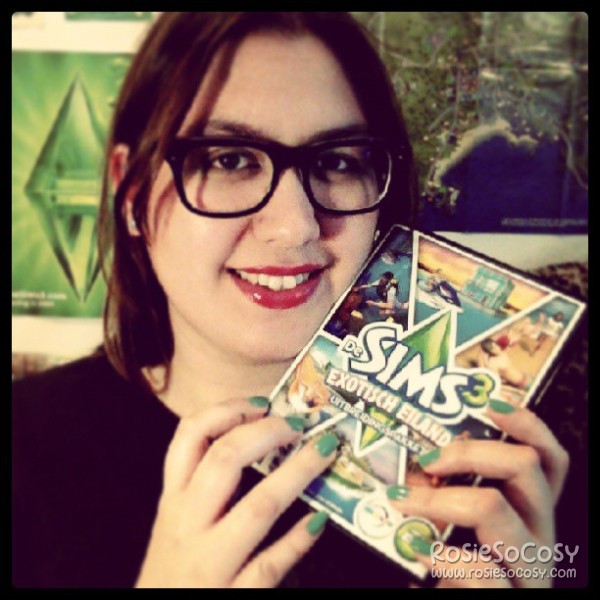 Rosie and #TheSims3 Island Paradise. :-)