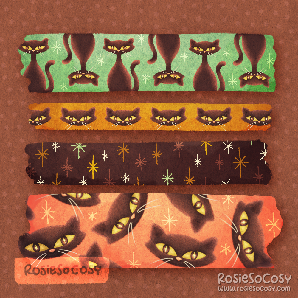 Washi Wednesday MidModCat